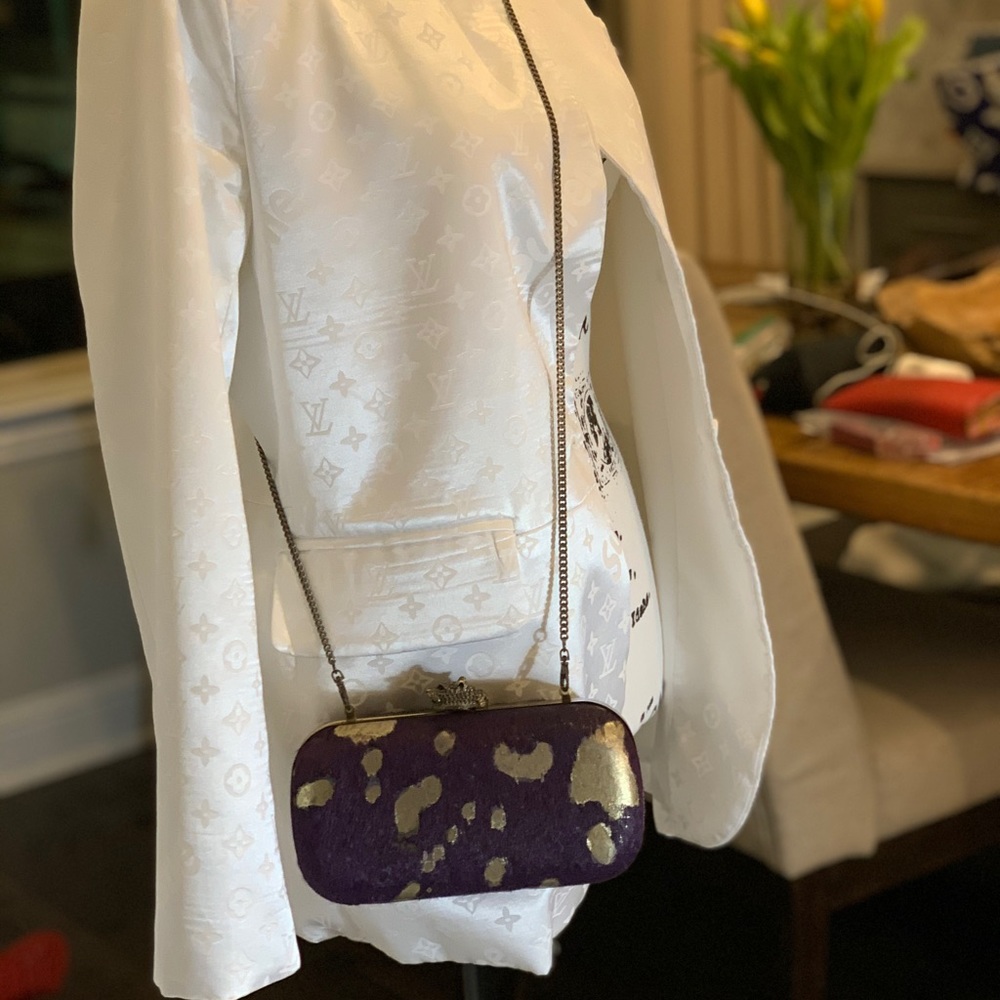 House of Harlow clutch purple